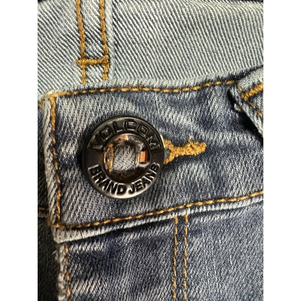 Volcom Solver Modern Straight Jean Men 32 Blue Denim Skater Y2K